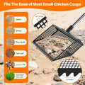 76" Stainless Steel Handle, Shatterproof Sand Sifting Shovel for Litter Box, Chicken Coop, Horse Stable & Barn Stall Cleaning, 13 Inch | Cat Litter Scooper - product image 3