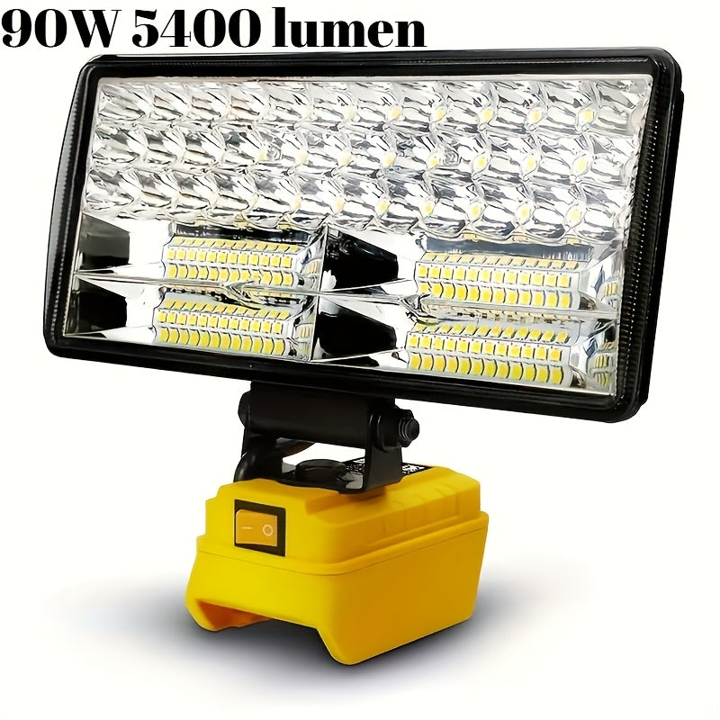 Cordless LED Work Light for DeWalt 20V Battery – 30W/90W 1800/5400 Lumen LED Floodlight | Battery Powered Work Light for Automotive Repair, Construction Site & Emergency Lighting | - product image 20