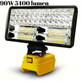 Cordless LED Work Light for DeWalt 20V Battery – 30W/90W 1800/5400 Lumen LED Floodlight | Battery Powered Work Light for Automotive Repair, Construction Site & Emergency Lighting | - product image 20
