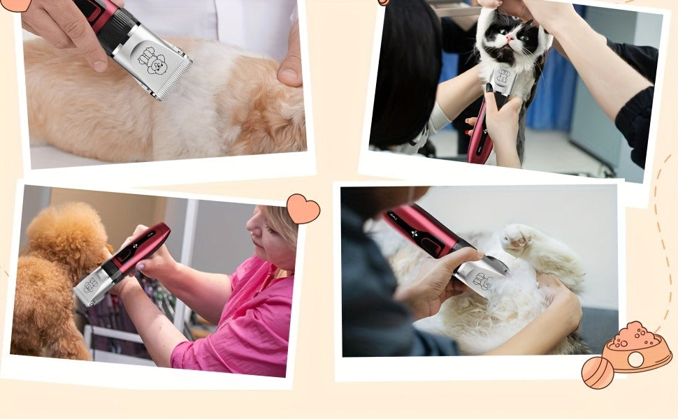 Pet Grooming Clippers Rechargeable with LED Display | Cordless Electric Dog Cat Hair Clipper, Detachable Blades 4 Guide Combs Low Noise, Professional Wireless - product image 7