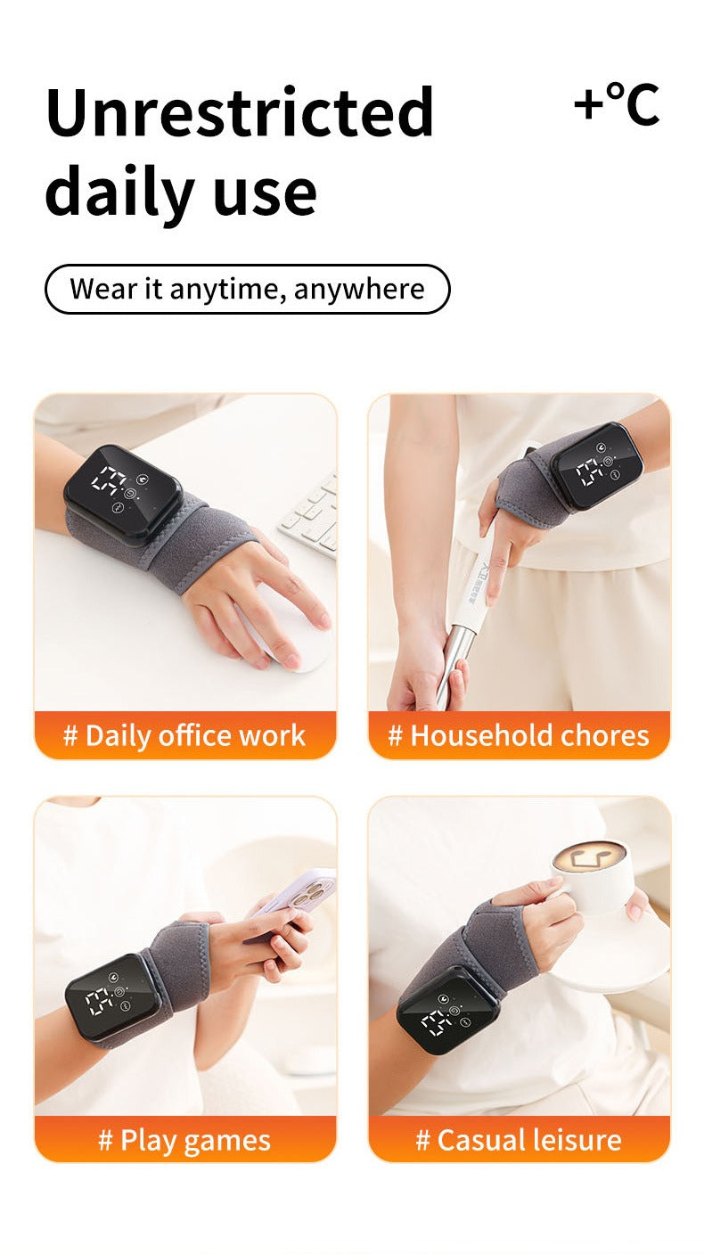 Hand Massager with Heat Vibration Wrist Guard Carpal Tunnel Relief for Everyday Use - product image 15