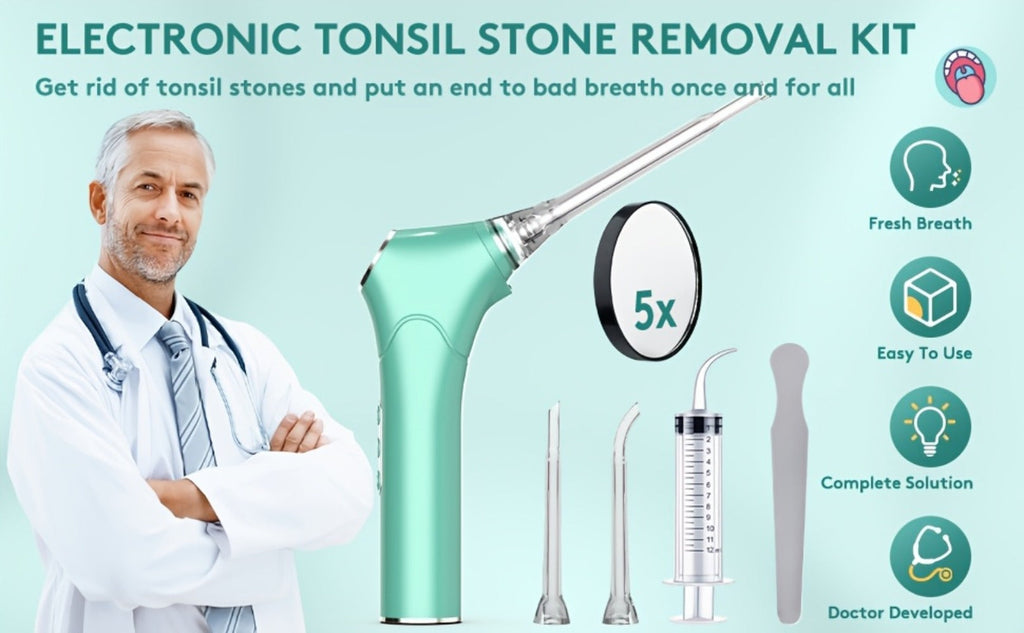 Tonsil Stone Remover Electric Vacuum Kit – Built-In LED Light, 3 Suction Modes & 5X Magnifying Mirror, Oral Irrigator for Safe Effective Tonsil Stone Removal at Home - product image 13