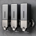 Wall Mounted Soap Dispenser Set 3-Pack No Drill 16.91oz Shampoo Shower Gel Conditioner Dispenser for Bathroom Kitchen - product image 15