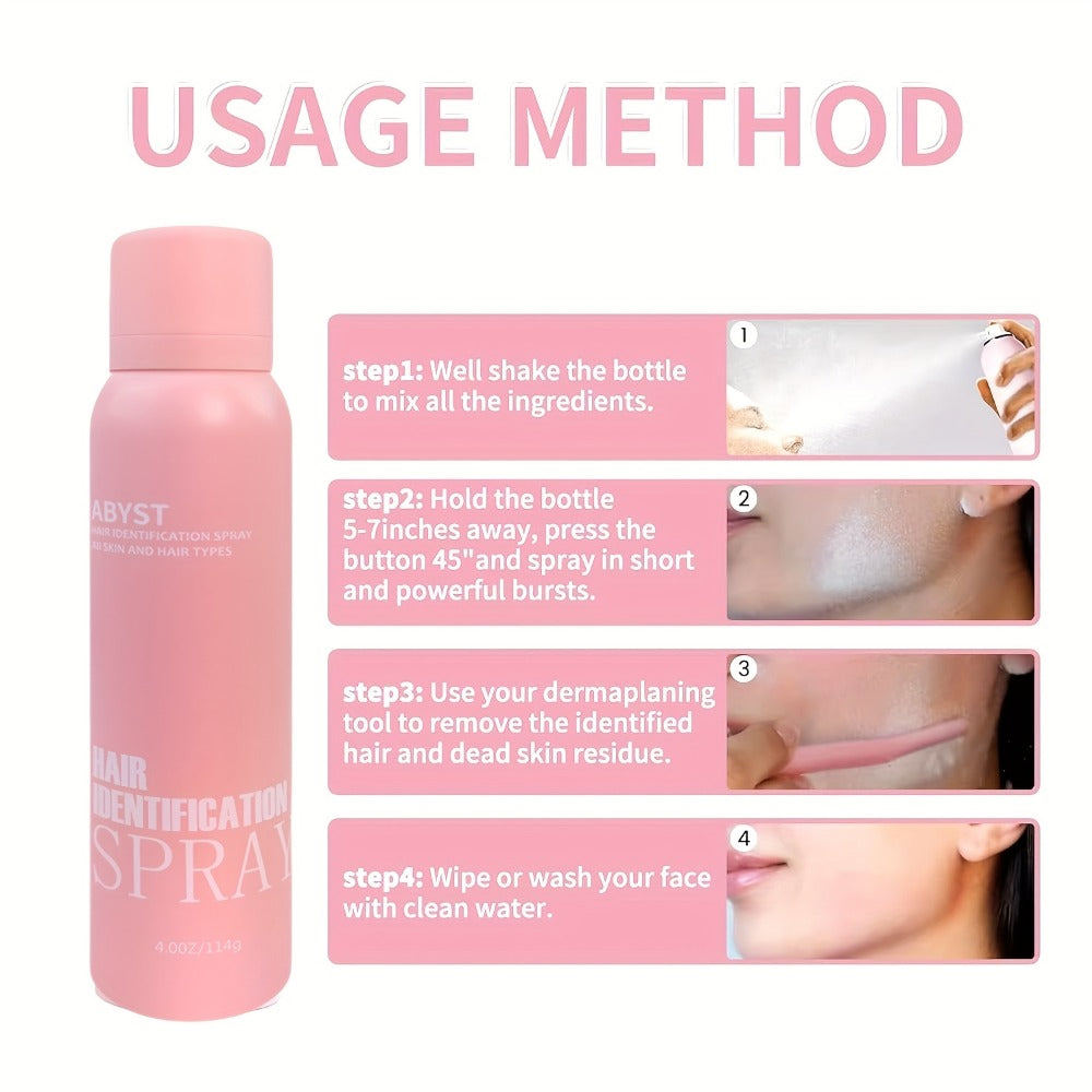 Squalane Shaving Spray for Women Alcohol-Free Moisturizing – Facial Hair Removal Peach Fuzz Pale Beige Tint Fine Mist Face & Body Conditioning Spray, Upgraded Set with 4 Razor Blad - product image 6