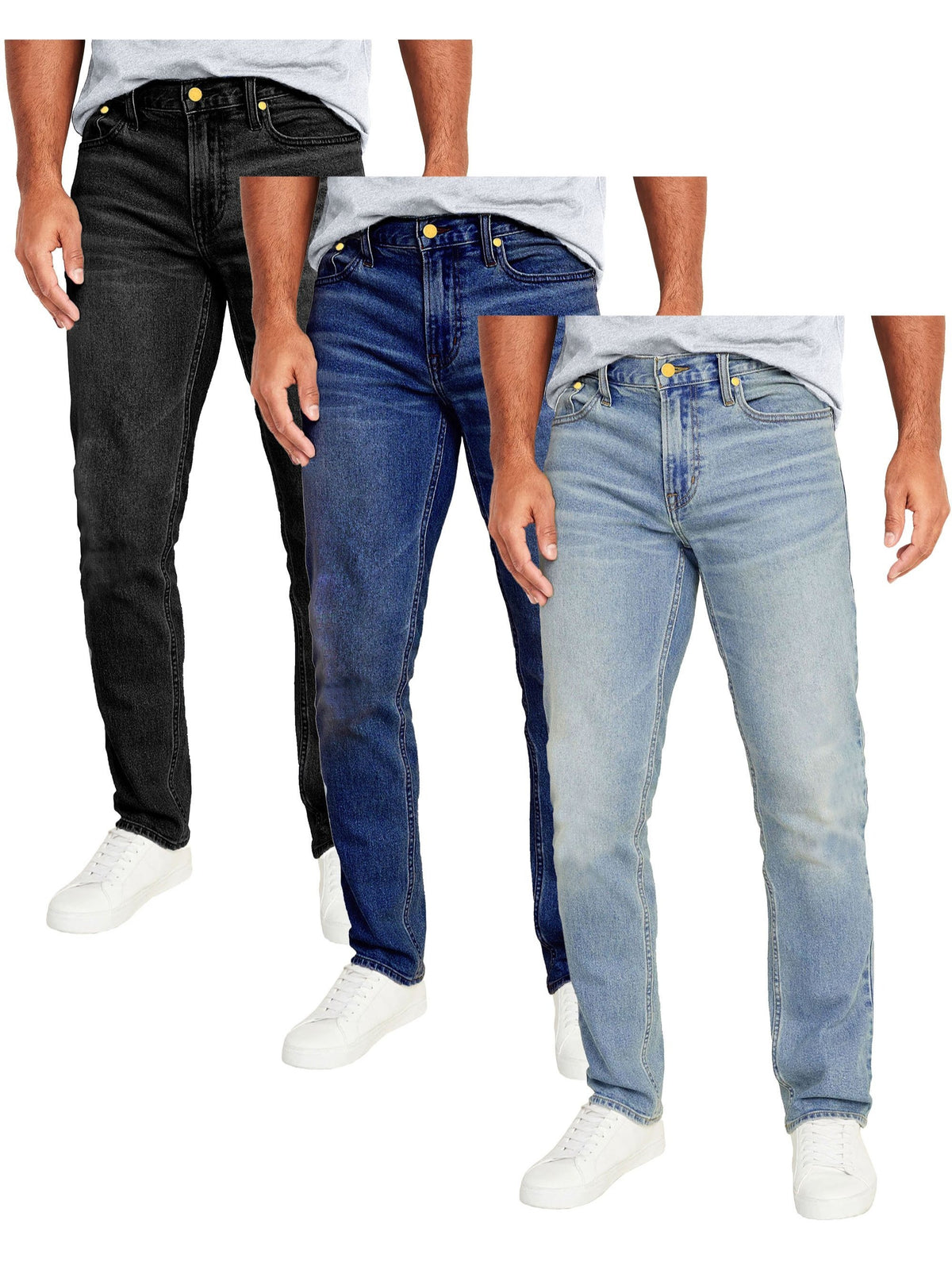 3-Pack Men's Flex Stretch Slim Straight Jeans - product image 19