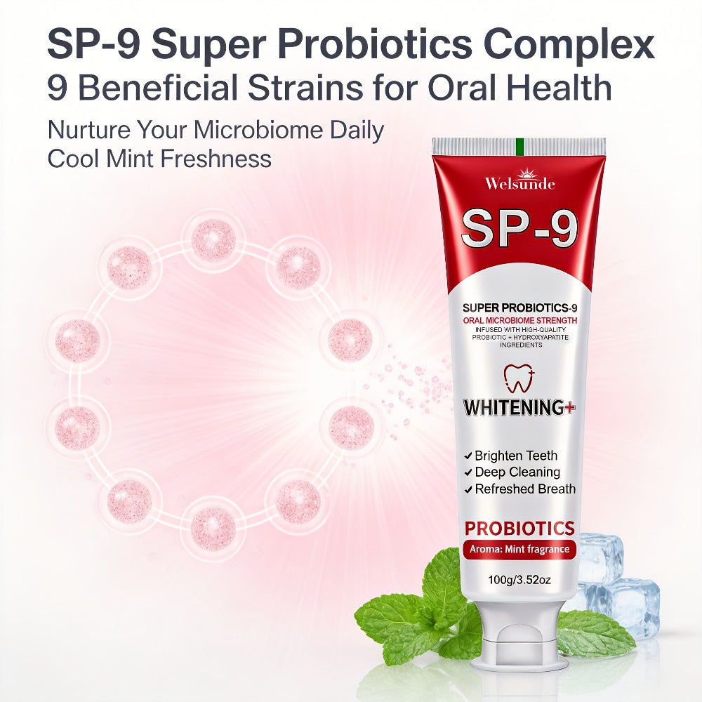 Probiotic Toothpaste with Hydroxyapatite – Super Probiotics-9 European Formula, Deep Cleaning & Gum Care, Mint Fresh Breath, Teeth Brightening Oral Care Gift for Women & Men, 100g - product image 8