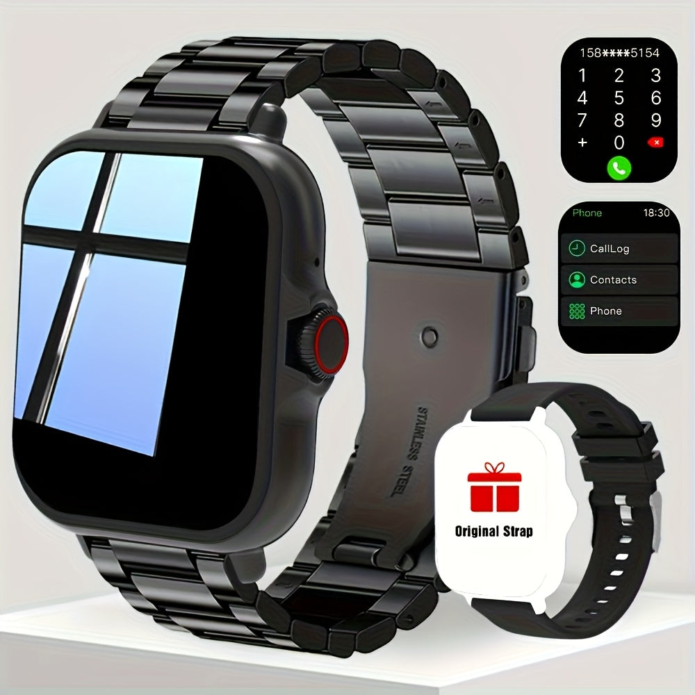 100+ Sports Modes, Fitness Activity Tracker, Heart Rate Monitor, Pedometer, Compatible with Android & iPhone, Perfect Gift – Smart Watch with Answer & Make Calls for Women Men
