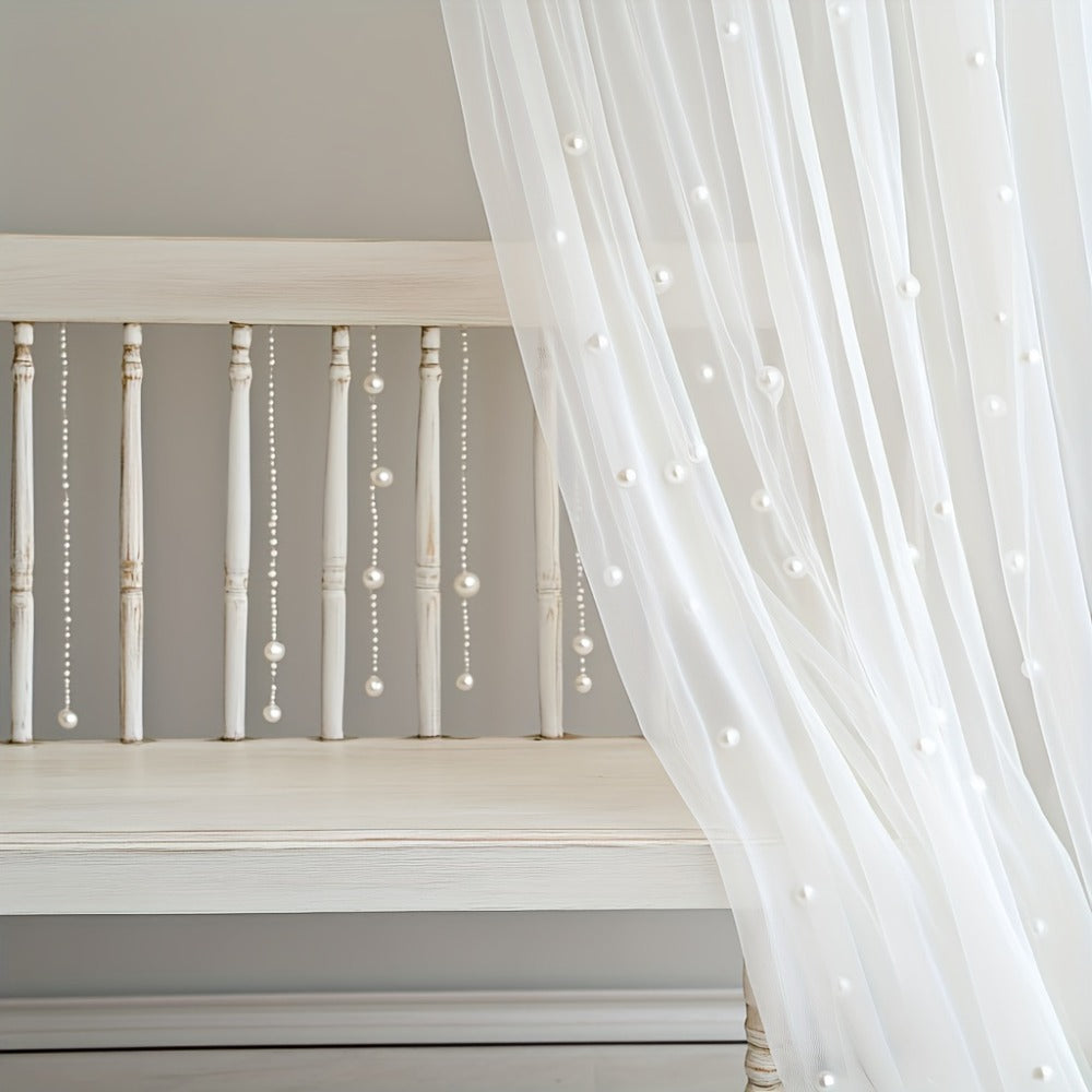 White Pearl Sheer Tulle Fabric Roll 160x300cm – Elegant Organza Mesh for Wedding Backdrop Table Skirt Window Drape Party Decoration Bridal Shower Baby Shower Festive Event Decor - product image 11