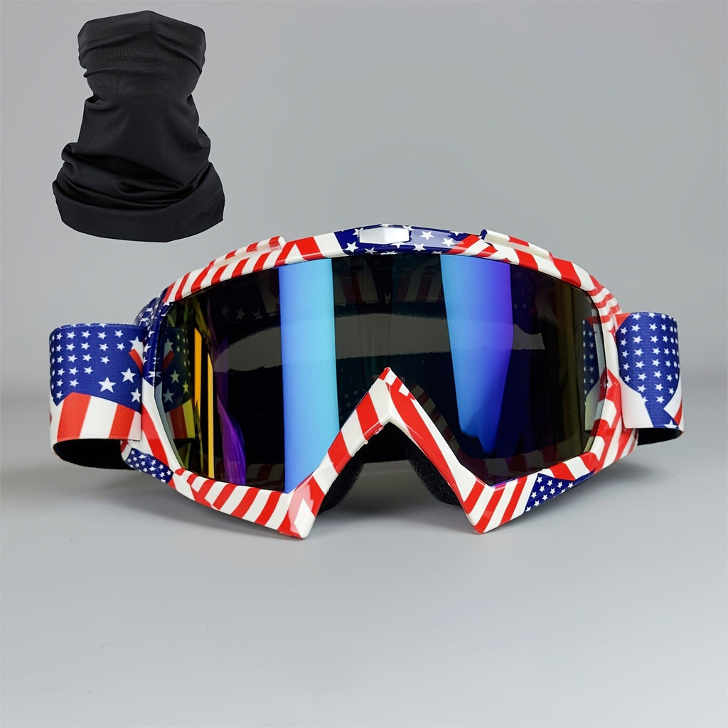 TPU Frame PC Lens Mirror Coating, Thick Foam Pad, Adjustable Strap, 28+ Color Styles, Adult Snow Goggles for Skiing & Snowboarding, Great Gift | Ski Goggles Set with Black Headband
