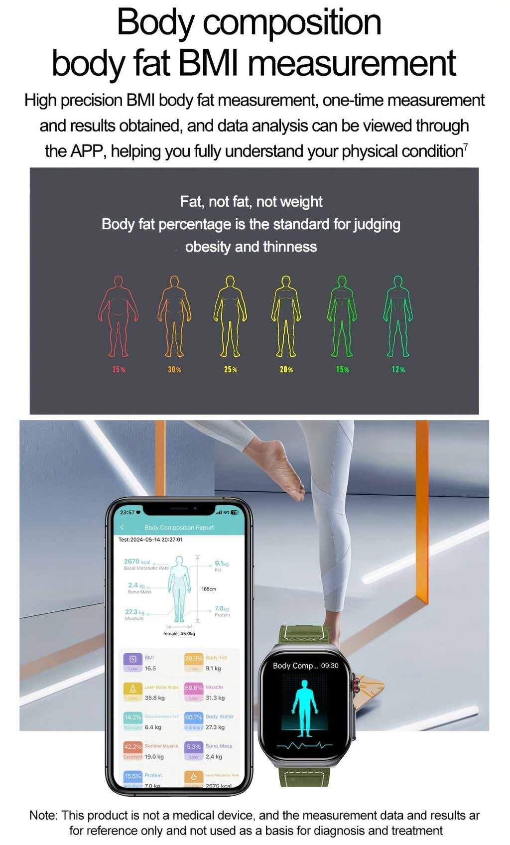 Smartwatch 2.04" Display – Bluetooth 5.3 Calling – 530mAh Battery – NFC – Multi-Sport Modes – Voice Assistant – Menstrual & Weather Forecast – SOS – Magnetic - product image 24