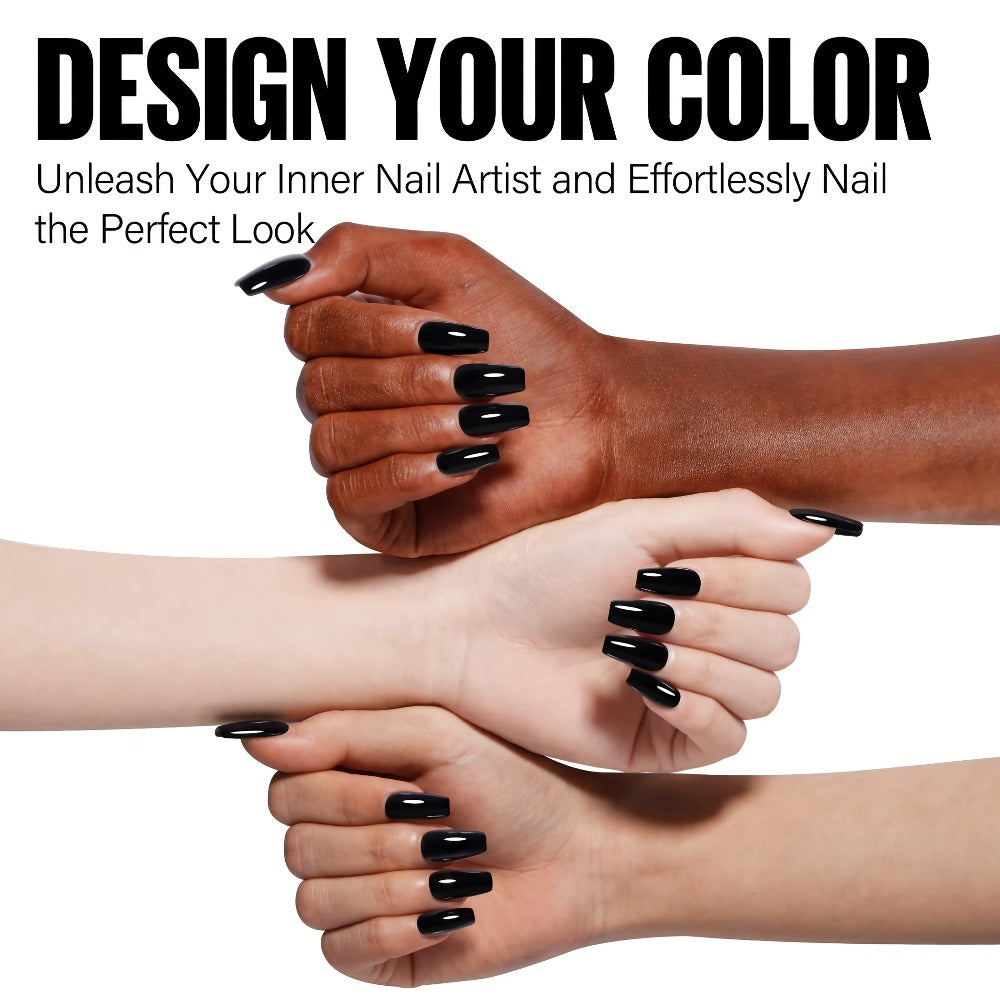 Odorless Gel Nail Polish Black & White 0.54oz MISS MISIDY Soak-Off UV LED Durable High Gloss – Self-Leveling Easy Application for Salon & Home Manicure Pedicure, Classic Minimalist - product image 13