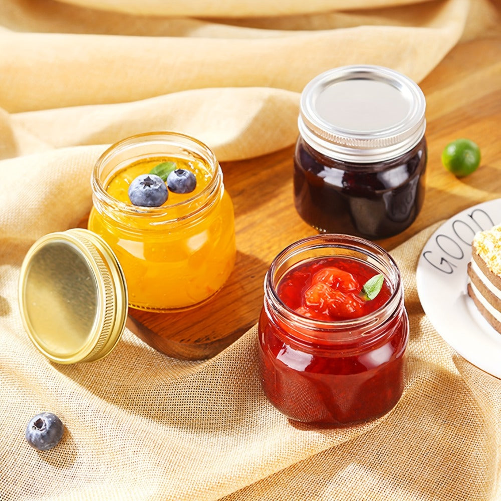 Mason Jars 8oz Glass Jars with Lids – 9/18/27/36 Pack Regular Mouth Canning Jars for Storage, Spices, Jelly, Jam, Honey & Caviar | Dishwasher Safe Spiral Lid Kitchen Storage Contai - product image 8