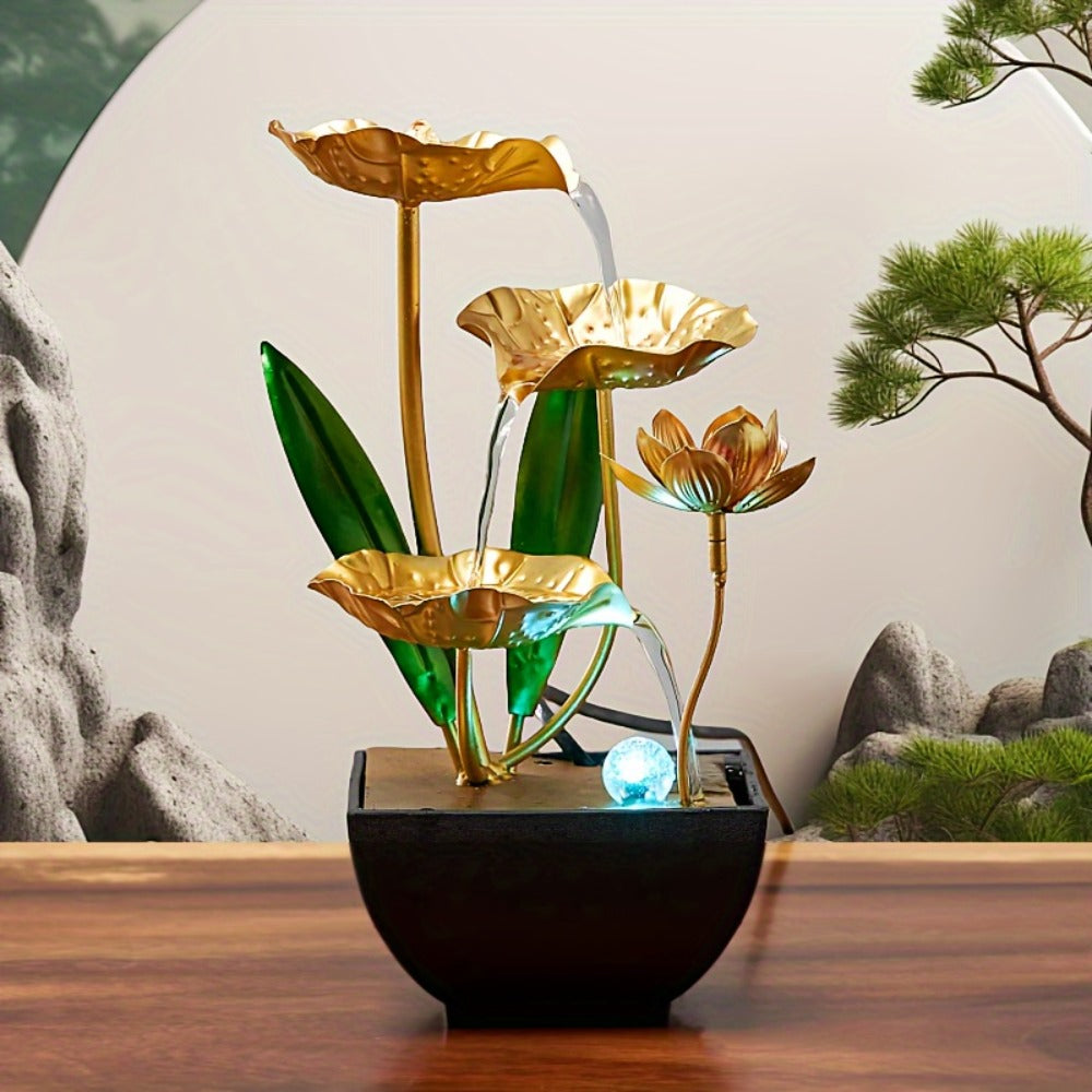 Indoor Tabletop Fountain Desktop Water Feature, Small Relaxing Flowing Water Fountain for Living Room, Bedroom, Office & Spa, Calming Zen Decor & Unique Housewarming Gift - product image 5