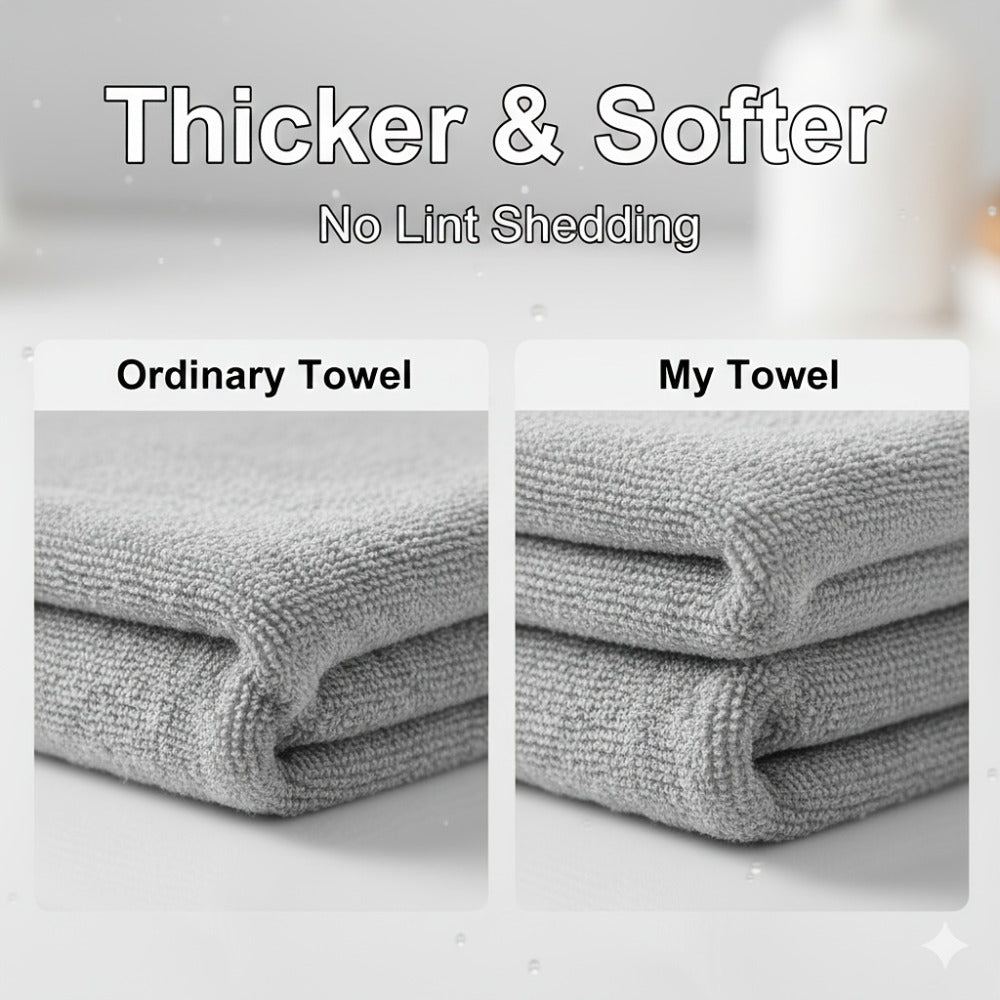 Washcloths 2 Pack Premium Soft Absorbent 102GSM Knit Fabric Face Towels Quick Dry Multipurpose Bath Washcloths for Body Face Kitchen Random Color Holiday Gift - product image 7
