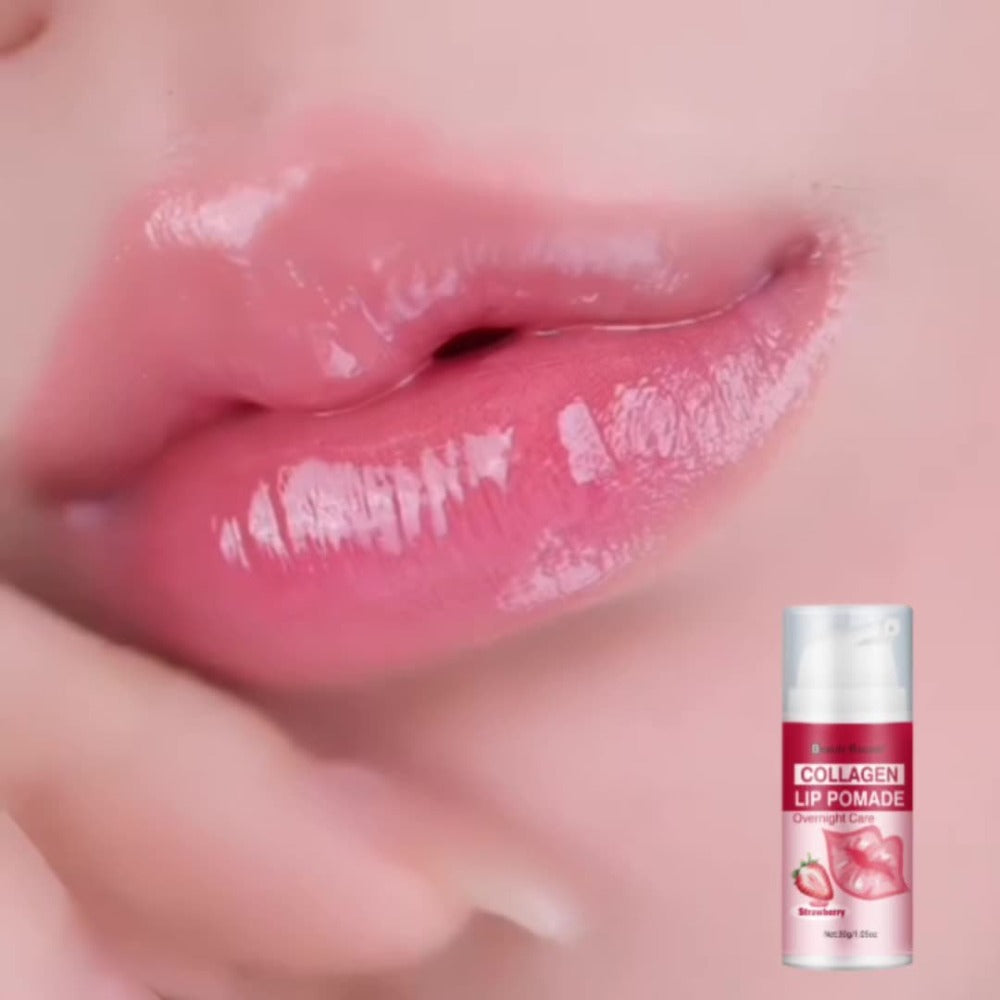 Lip Pomade Collagen 30g Moisturizing Plumping Lip Essence — Deep Hydration Day & Night Lip Care Nourishes Repairs Dry Chapped Lips Long-Lasting Clear Glossy Finish All Skin Types - product image 11