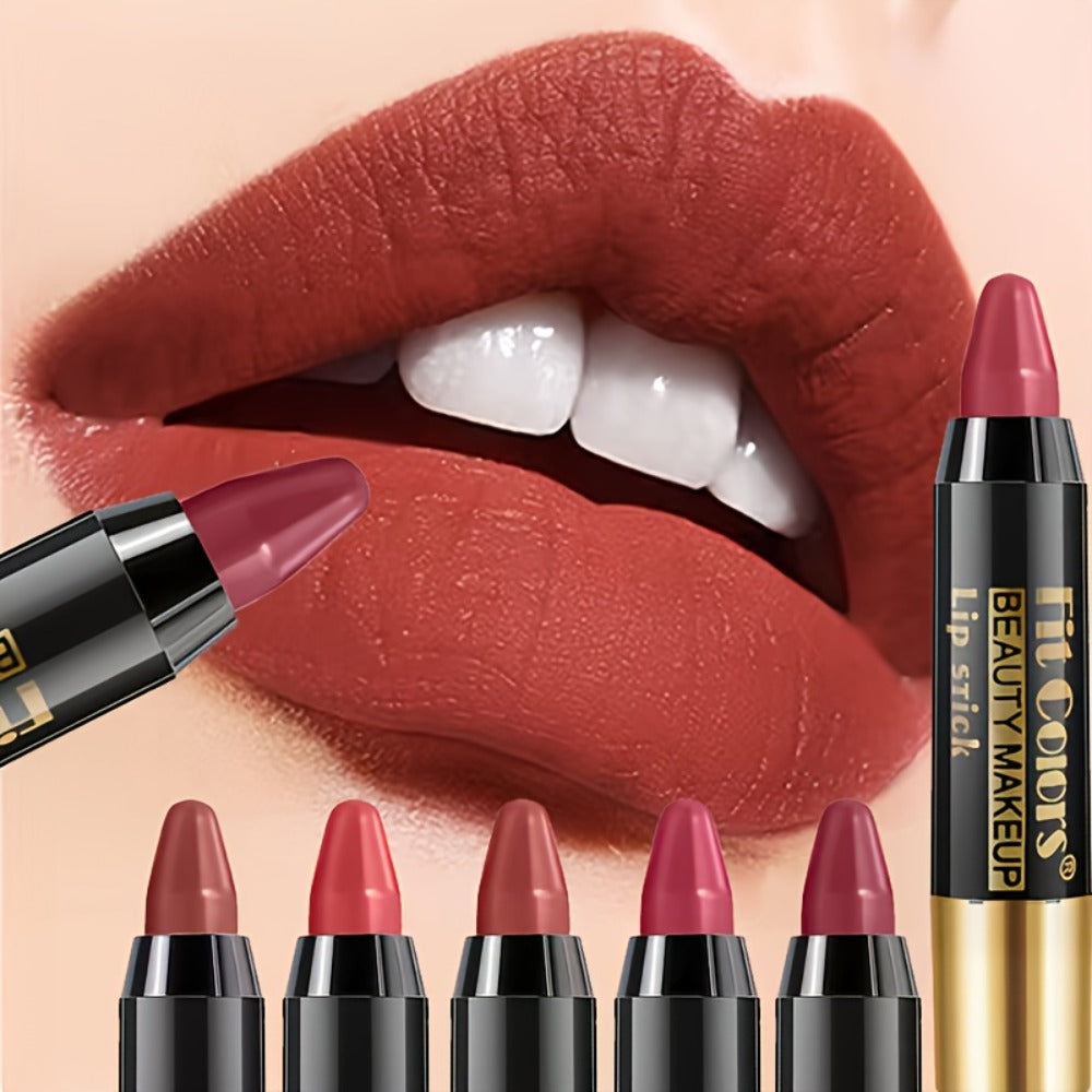 Glossy Crayon Lipstick Set 6 Pack Moisturizing Long-Lasting Nourishing Lip Color – Easy Apply Lip Crayon for Women Girls All Skin Types Versatile Shades Everyday Date Night - product image 2