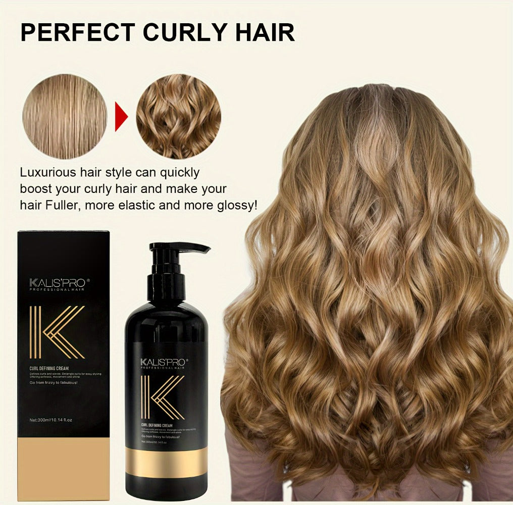 Curl Defining Cream with Detangling Brush Set 10.14 oz — Anti-Frizz Curl Enhancer, Long-Lasting Bouncy Curls, Non-Sticky Lightweight Hold, Salon Quality for Curly Wavy & Coily Hair - product image 17