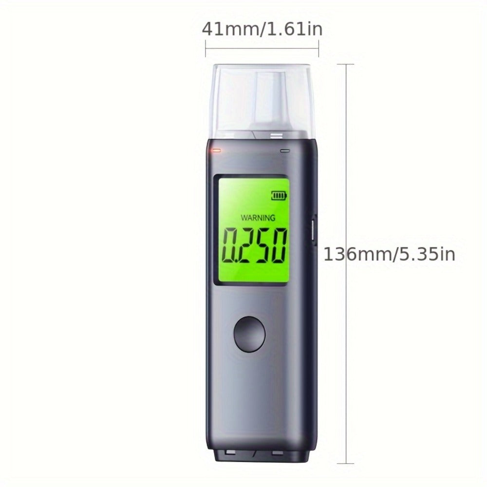 Breathalyzer Alcohol Tester 2-in-1 Rechargeable Dual Mode Blow Activated Digital BAC Tester for Personal Use Drunk Driving Prevention Portable Alcohol Meter - product image 2