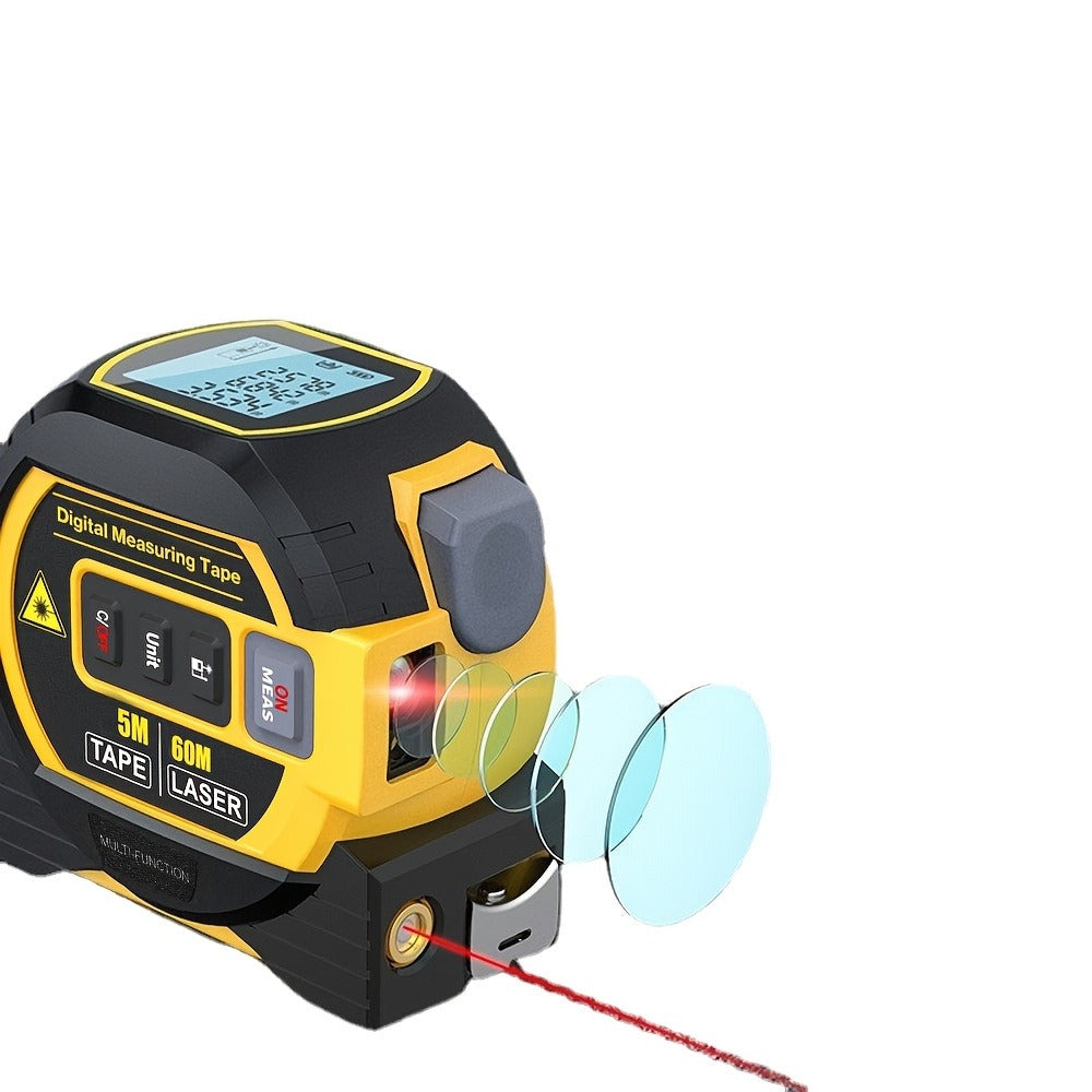 Laser Distance Meter 3-in-1 60M Laser Rangefinder with 5M Tape Measure Laser Cross Line Area Volume Pythagorean Measurement 20 Data Memory for Construction Housing Survey - product image 8