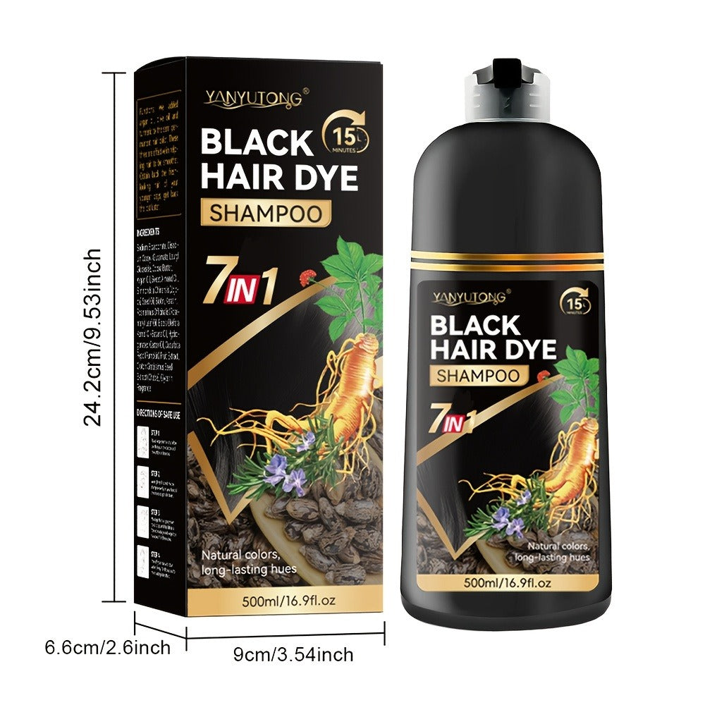 Hair Dye Shampoo Natural Plant Pigments – Covers Gray Hair Fast in 1 Wash, 16.91oz Color Shampoo in Black, Red, Brown, Dark Brown & Chestnut Brown for Women & Men, All Hair Types - product image 10