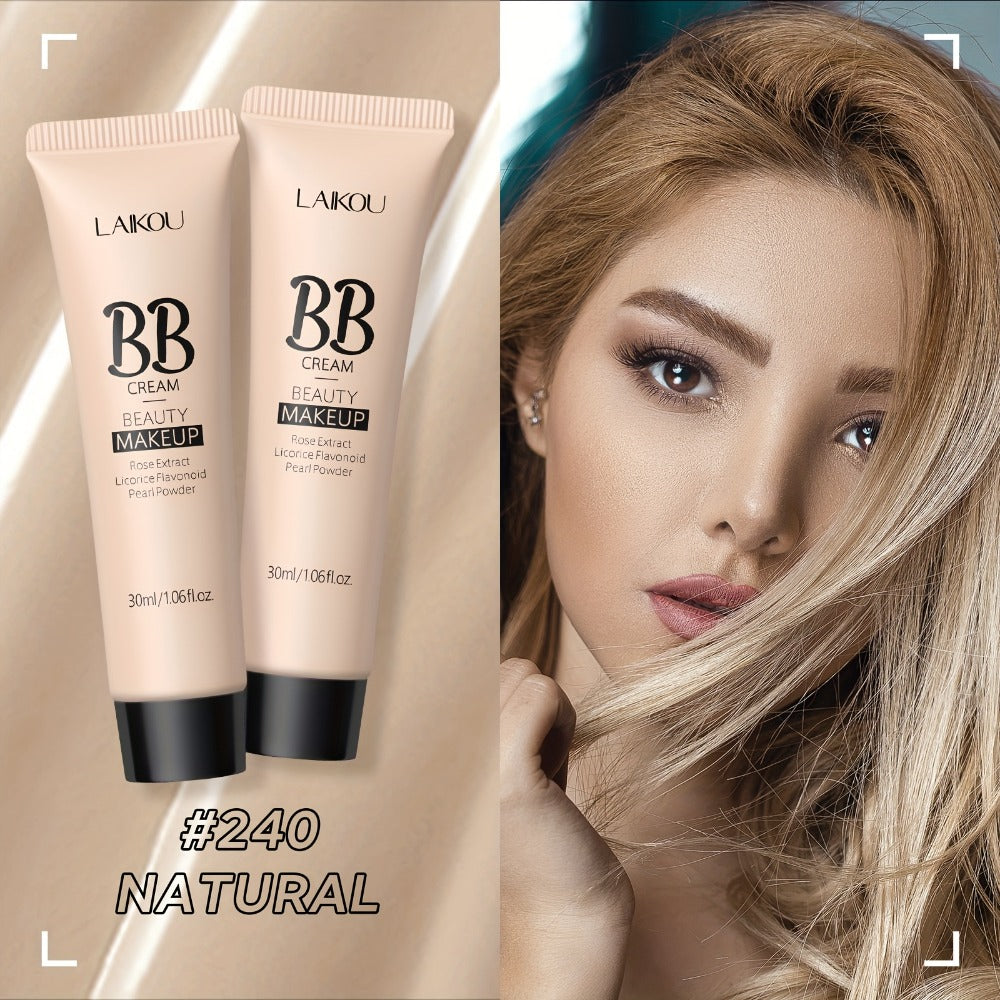BB Cream 2 Pcs Set Waterproof – Pore-Minimizing Full Coverage Foundation with Blemish Concealer & Glycerin Hydration, 9 Shades for All Skin Types, 30ml Each, Skincare Makeup Hybrid - product image 5