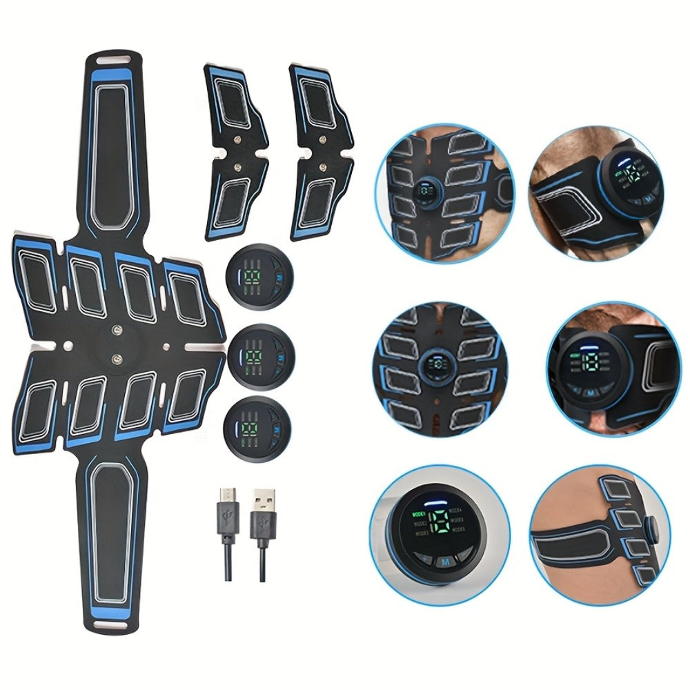 EMS Muscle Stimulator Fitness Massage Belt 6 Modes 18 Intensity Levels USB Rechargeable Low Frequency Physiotherapy Abdominal Toning Body Massager - product image 7