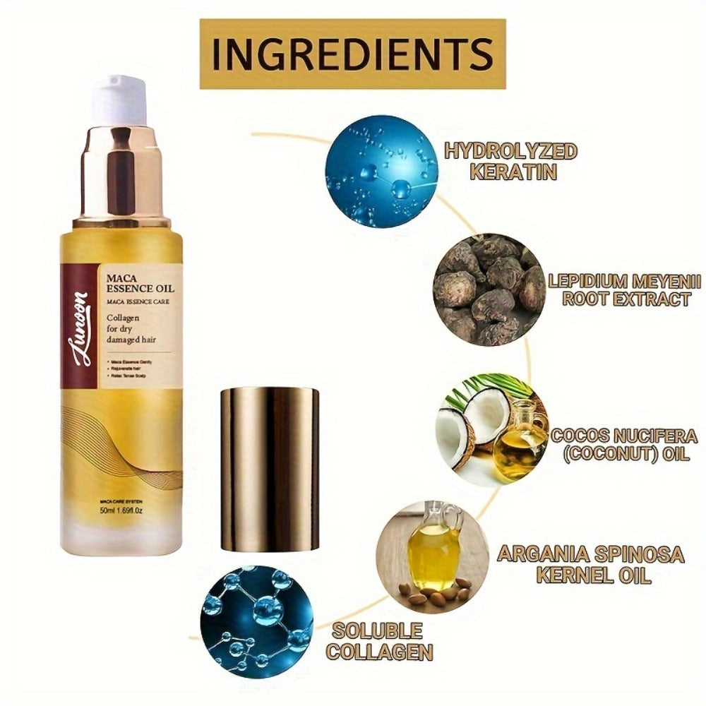 Argan Oil Hair Mask Deep Conditioning Treatment with Collagen | Cold Press Moroccan Oil for Dry Frizzy Curly Fine Hair | Long-Lasting Moisture Repair 1.69oz - product image 7