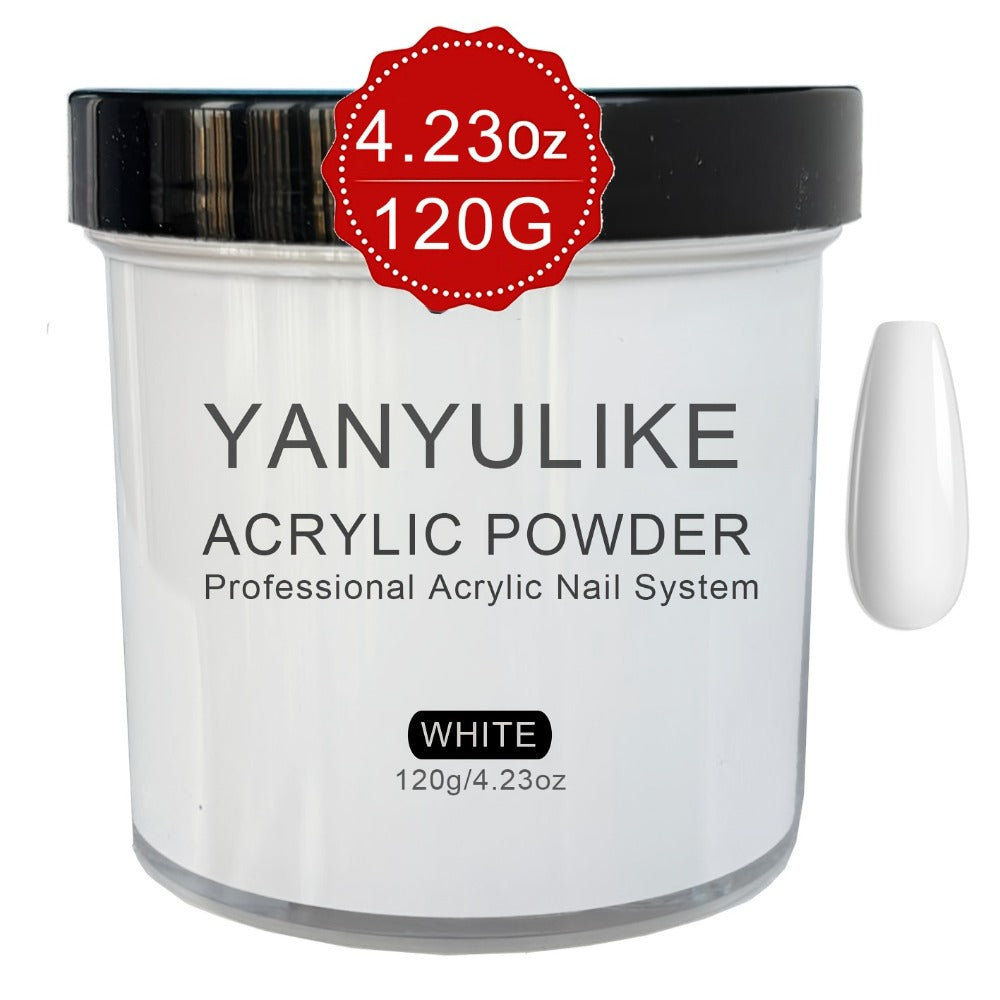 Clear Pink White Acrylic Nail Powder 4oz No Lamp Needed – Polymer Formula for Nail Extensions Sculpting 3D Nail Art Overlays Beginner & Professional System - product image 6