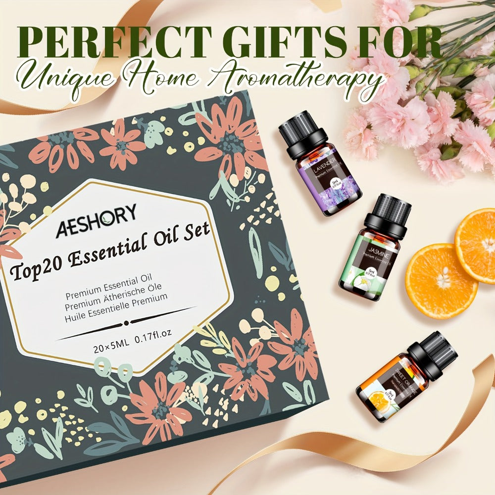 Essential Oil Set – Pure Natural Aromatherapy Oils in Amber Glass Bottles for Diffuser & Humidifier, DIY Fragrance, Valentine's Day & Holiday Gift for Women, Girls, Friends & Famil - product image 12