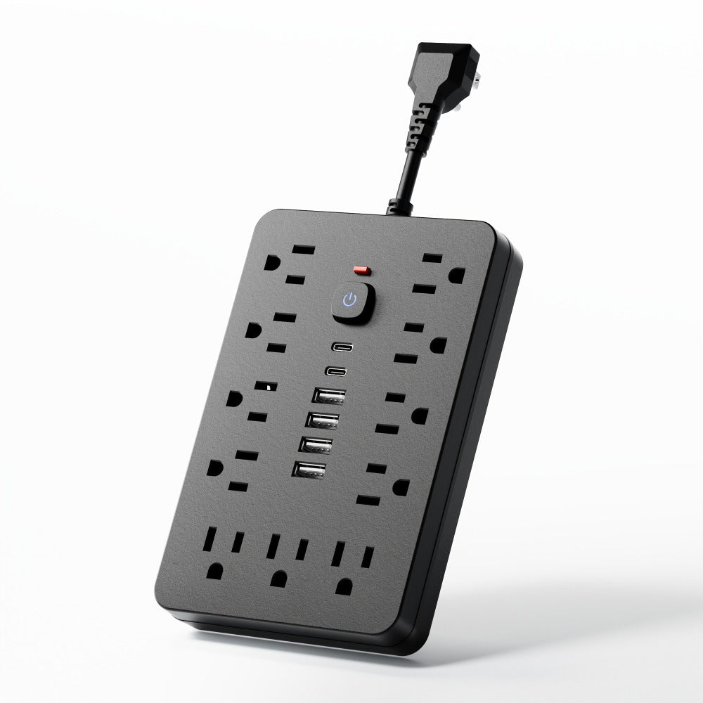 Extension Cord Power Strip with USB Ports 11 AC Outlets 4 USB-A 2 USB-C Surge Protector Overload Protection Short Cord 5FT 10FT for Home Office Study School Desk Charging Station W - product image 13