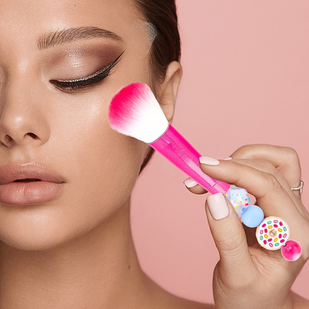 Beadable Makeup Brush Set 15PCS DIY Customizable Metal Handle - Powder Blusher Eye Shadow Slant Brushes for Women Girls - Unique Creative Beauty Gift Birthday Wedding Christmas Par - product image 14