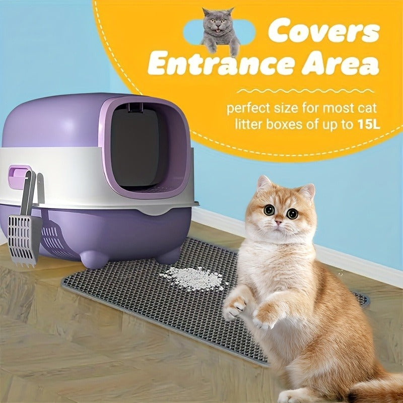 Collapsible Top Entry Design, Splash-Proof Walls, Space-saving Size for Small Spaces, Suitable for Kittens and Adult Cats – Enclosed Cat Litter Box with Odor - product image 3
