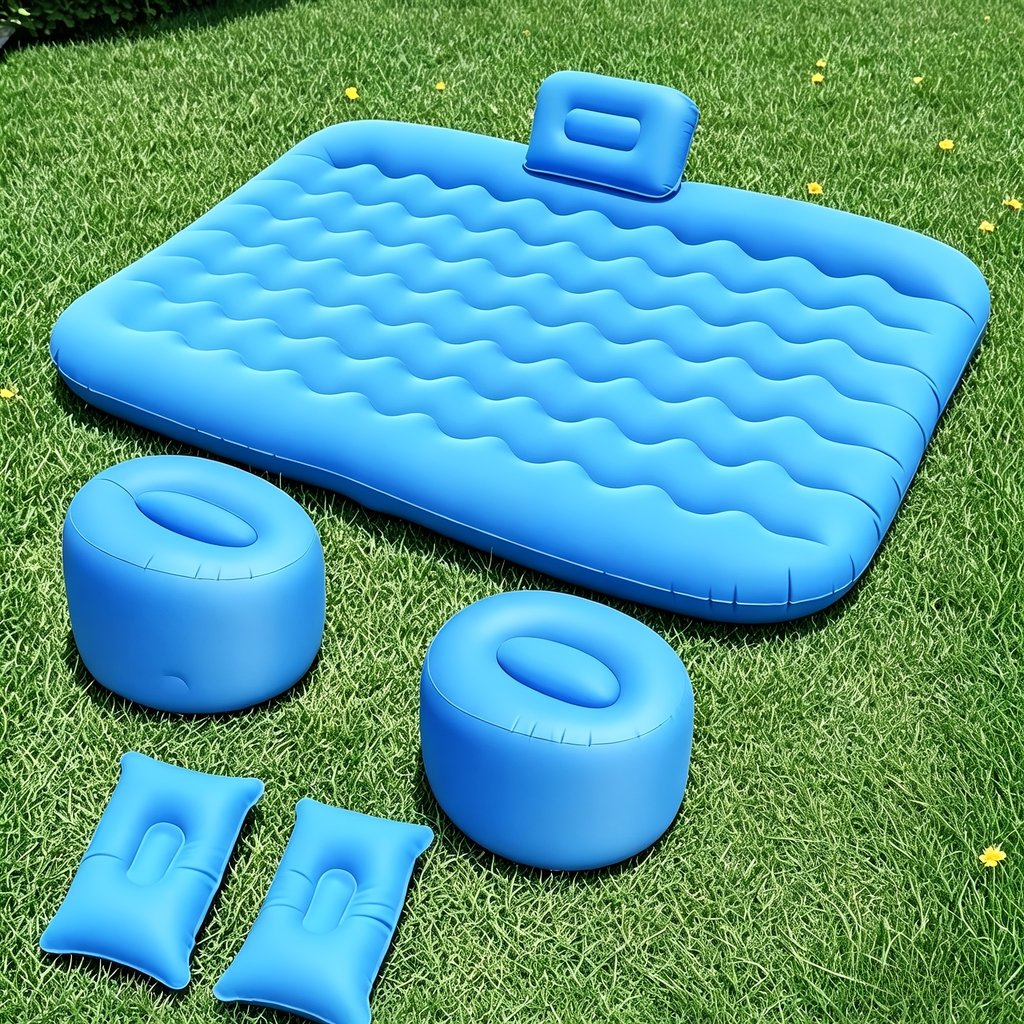 SUV Air Mattress Inflatable Car Bed Portable Camping Mattress Universal Flocked Blow Up Bed for SUV Trunk Back Seat with Storage Bag Repair Kit for Car Camping - product image 14