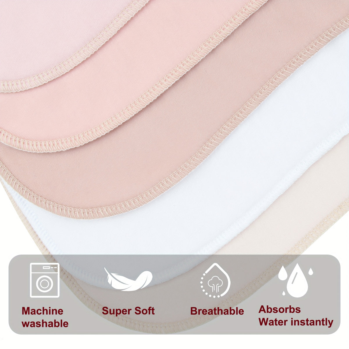 10-Pack Burp Cloths For Baby Boys and Girls - Baby Burp Cloth, Baby Washcloths, Burp Rags, Large Neutral Burp Clothes For Newborn - product image 34