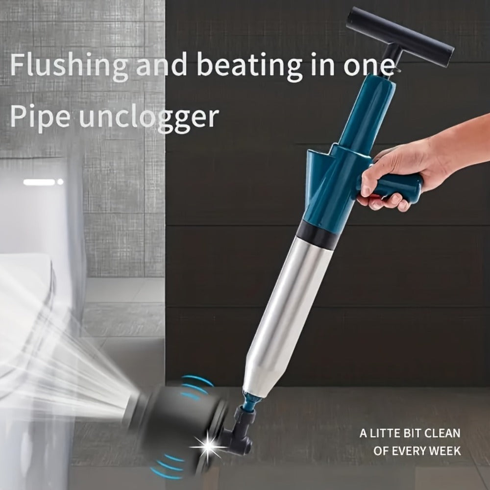 Air Pressure Drain Unclogger – One-Shot Toilet Dredging Tool for Kitchen & Bathroom, Sewer Pipe Blockage Remover, Floor Drain Cleaner, Portable Manual Plunger for Clogged Drains (1 - product image 5