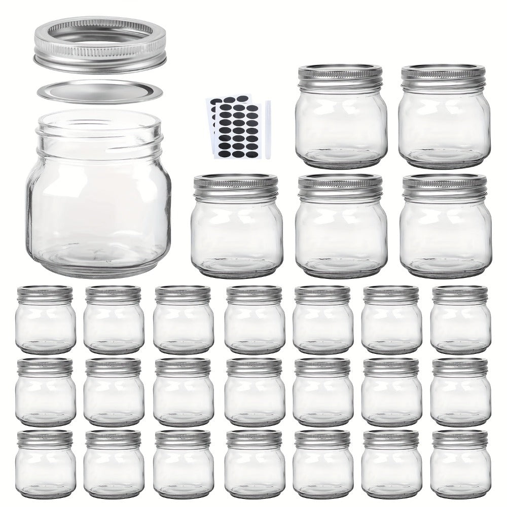 Mason Jars 8oz Glass Jars with Lids – 9/18/27/36 Pack Regular Mouth Canning Jars for Storage, Spices, Jelly, Jam, Honey & Caviar | Dishwasher Safe Spiral Lid Kitchen Storage Contai - product image 9