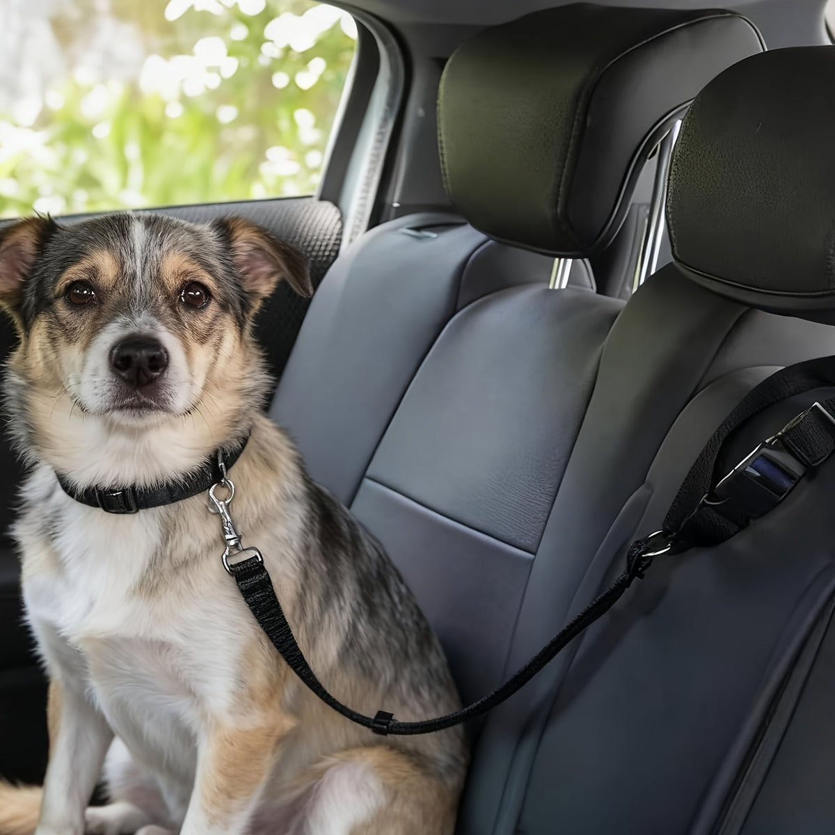 Secure Pet Travel for All Cars SUV Trucks – Dog Car Seat Belt Safety Harness 2 Pack Adjustable Universal Vehicle Tether with Quick-Release Buckle & Anti-Tangle - product image 3