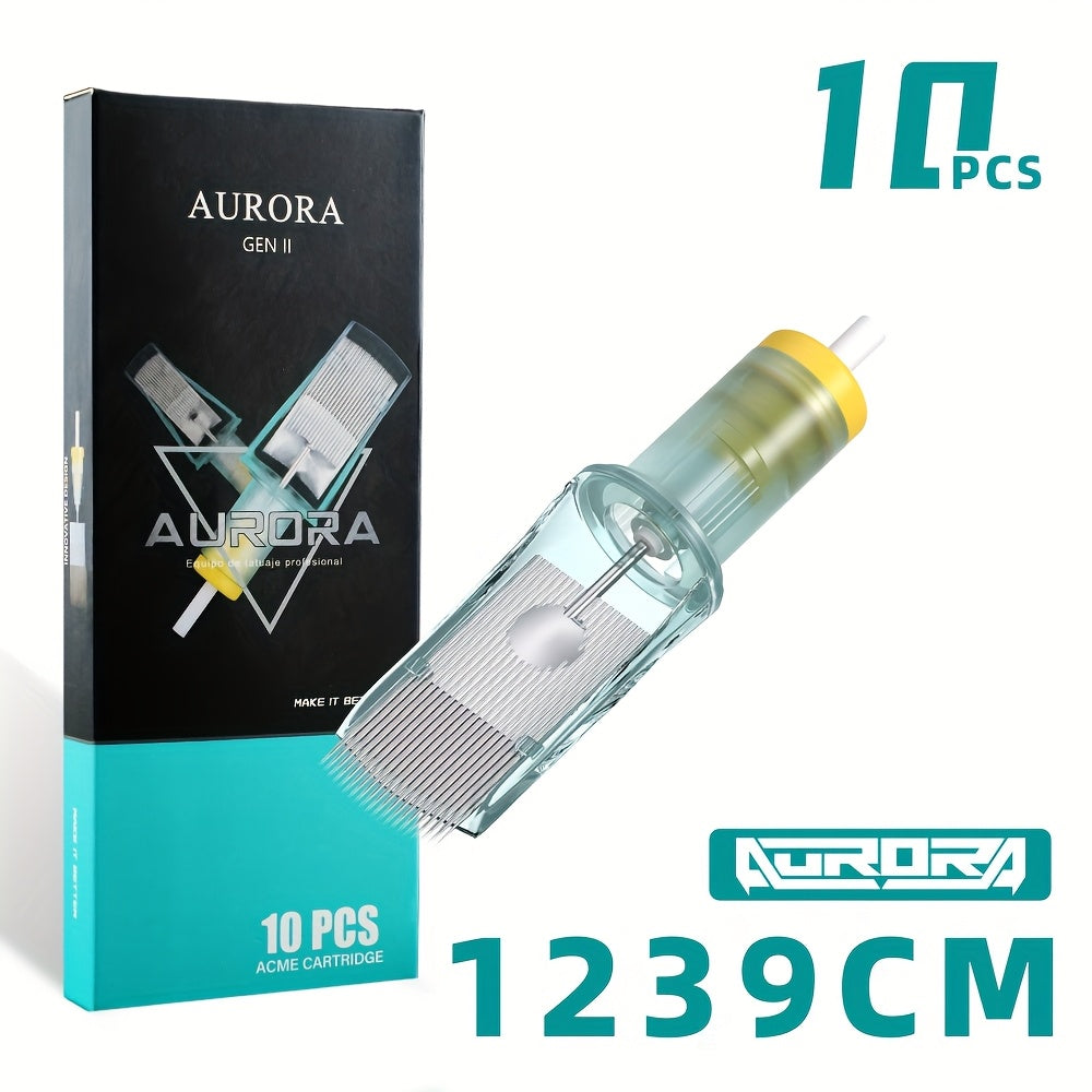 Curved Magnum Tattoo Cartridge Needles 10-Pack — Aurora II Stainless Steel, Large Ink Capacity, Low Splatter, Transparent Body, for Artists & Beginners - product image 25