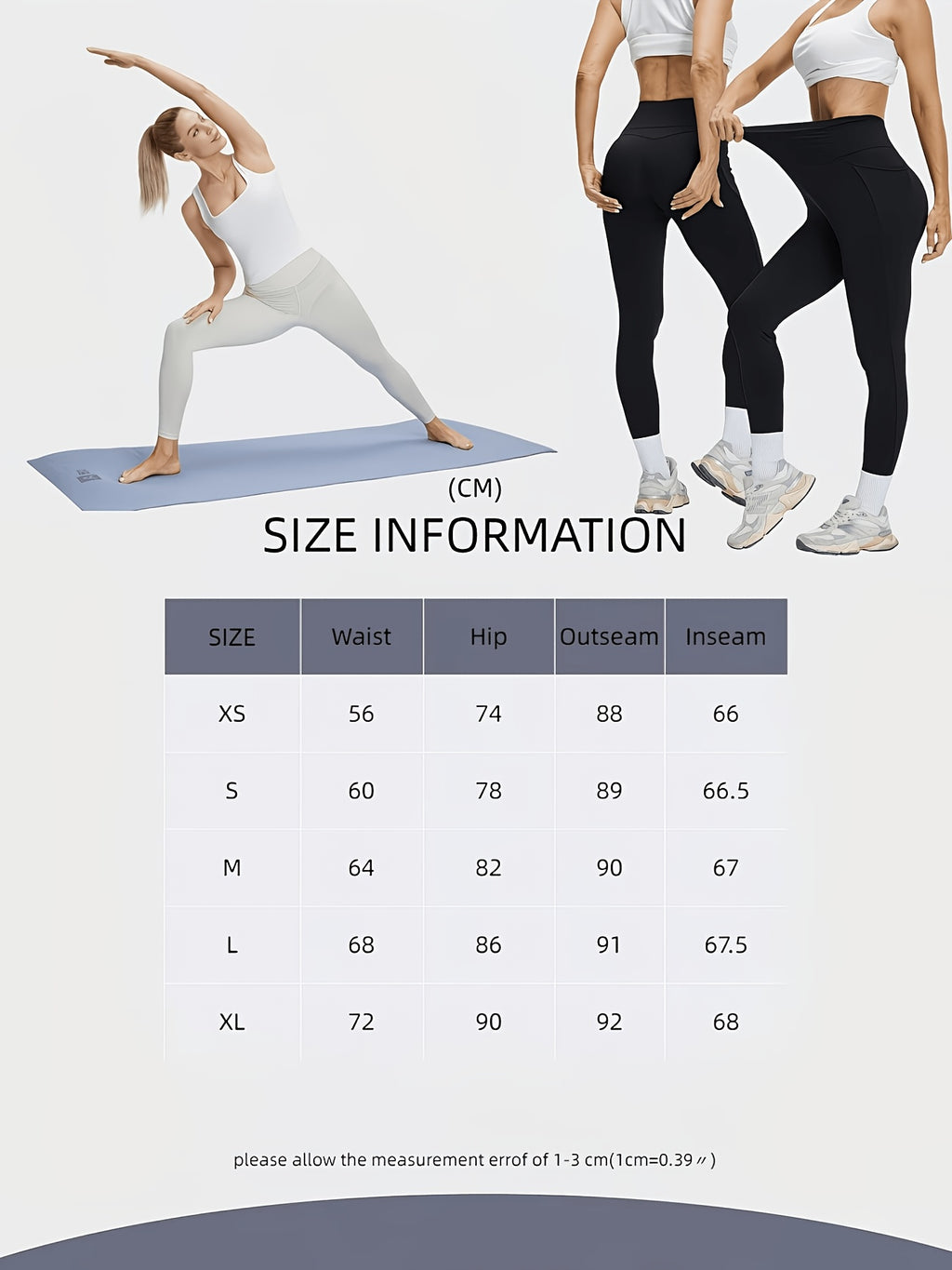 5pcs Women's Hip-lifting& Tummy Control Leggings, Quick-drying, Breathable, Highly Elastic and Soft, Suitable for Gym, Yoga, Pilates, Beach Wear - product image 10