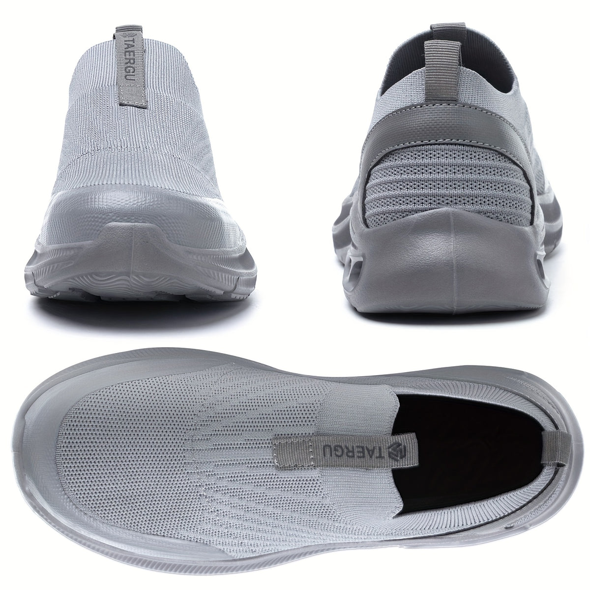 Men's Lightweight Slip-On Steel Toe Work Shoes - Comfortable Sneakers, Puncture-Resistant Loafers, Work Shoes for Men, Available in Black/Grey/Blue, Sizes US - product image 21