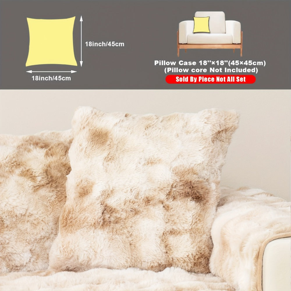 Plush Sofa Cover Faux Lamb Thick Fluffy Couch Slipcover Pet Friendly Machine Washable Gradient Color Polyester Furniture Protector for Armchair Single Double Triple Sofa Living Roo - product image 39