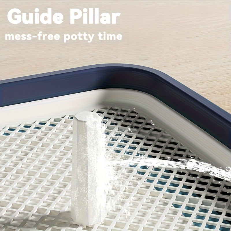 Indoor Dog Potty Tray with Removable Grating – Leak-Proof Puppy Training Toilet, Washable Pee Pad Holder for Apartments, Easy Clean Dog Bathroom, 7 Colors - product image 23