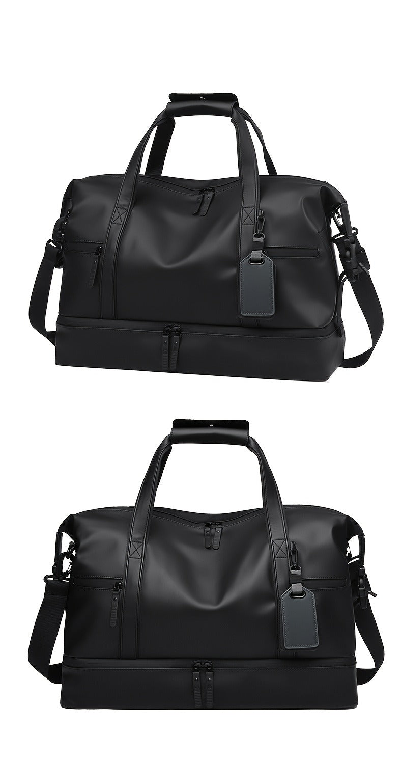 Lightweight Weekender Travel Bag for Workout, Daily Use, Carry-On & Overnight Trips, Available in Black, Blue & Gray – Gym Duffel Bag PU Collapsible Sports - product image 29