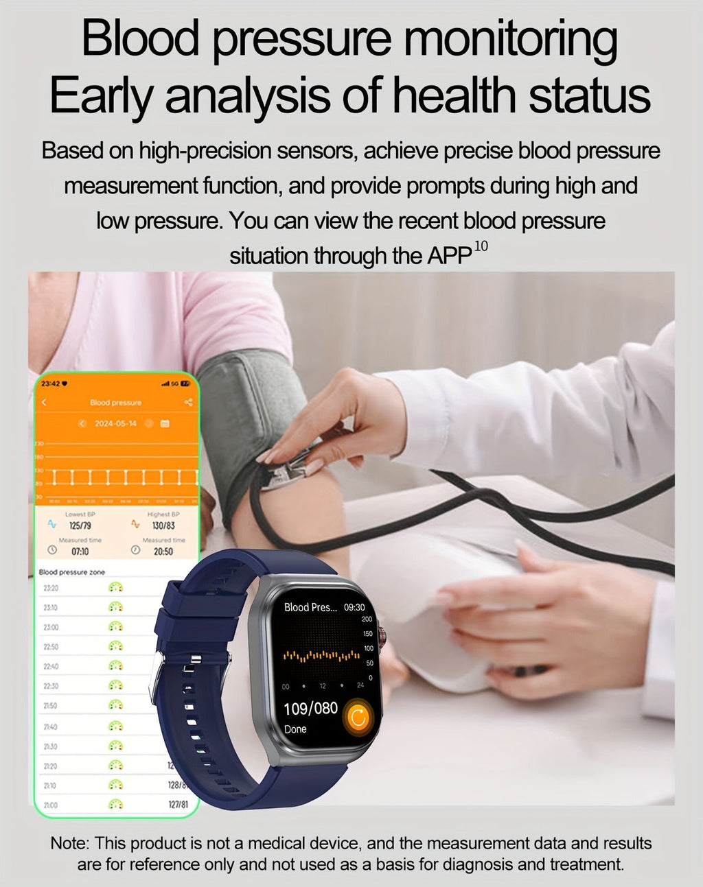 Smartwatch 2.04" Display – Bluetooth 5.3 Calling – 530mAh Battery – NFC – Multi-Sport Modes – Voice Assistant – Menstrual & Weather Forecast – SOS – Magnetic - product image 26