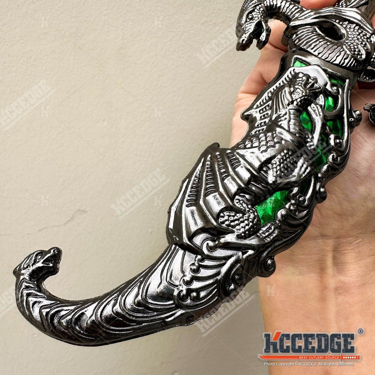 9" Dragon Cosplay Collectible Dagger, 440 Stainless Steel, Historical Replica for Display & Medieval Fair Props – Medieval Fantasy Fixed Blade Knife with - product image 25