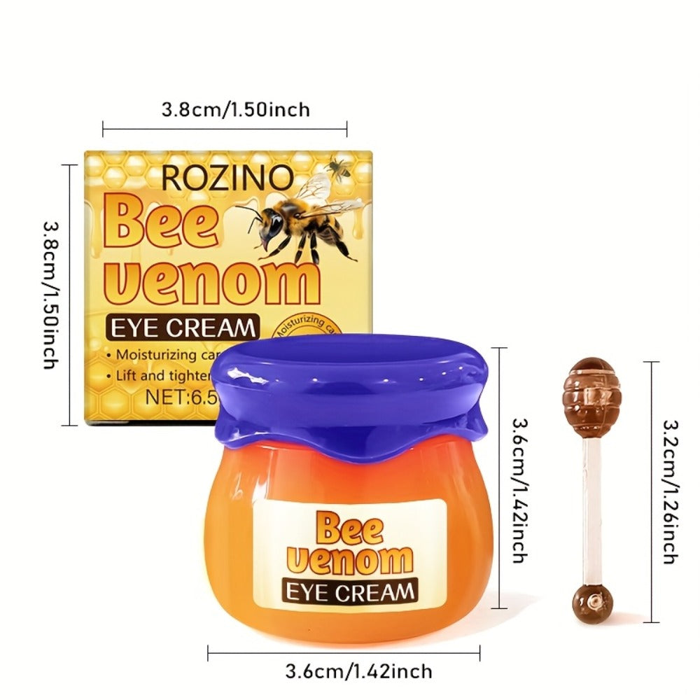Bee Venom Eye Cream 5 Pack Instant Lifting Firming Anti-Aging Under Eye Treatment - Dark Circles Puffy Eyes Eye Bags Wrinkles Antioxidant Formula for Women All Skin Types - product image 3