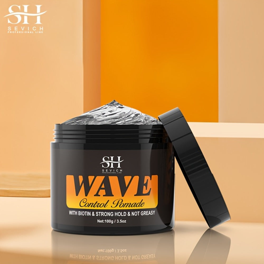 360 Wave Pomade Strong Hold Hair Styling with Jojoba Oil — Frizz Control Moisturizing Formula for Dreads Locks Twists Coily Curly Wavy Hair Men Grooming Daily Hair Care Set - product image 18