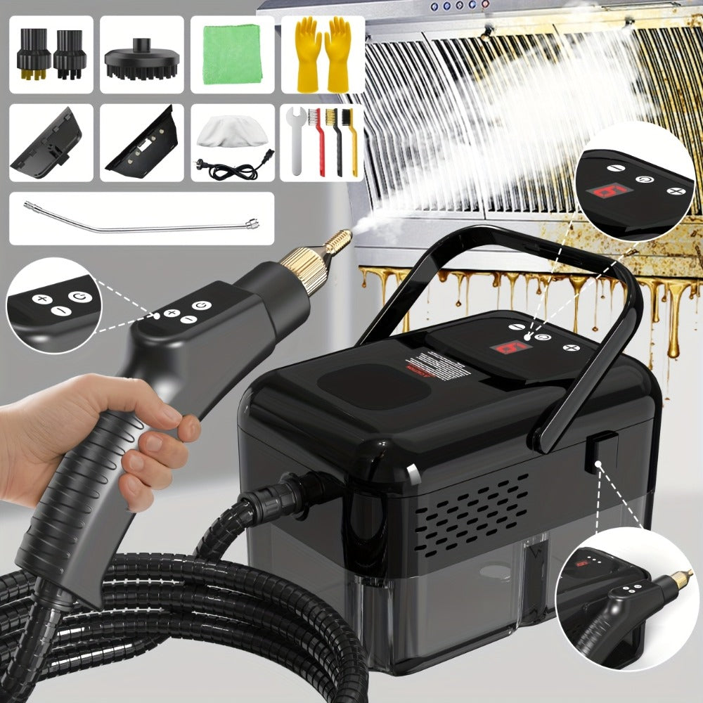 Handheld Steam Cleaner 2500W High Pressure for Home Kitchen Grease Sofa Air Conditioner Washing Machine Floor Tile Bathroom - product image