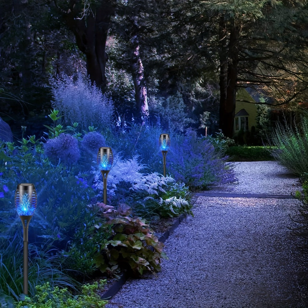 Solar Torch Lights Flickering Flame Outdoor – Auto On/Off Dancing Flame Solar Garden Lights IP54 Waterproof | Landscape Pathway Torch for Garden, Yard, Patio & Christmas Decoration - product image 6