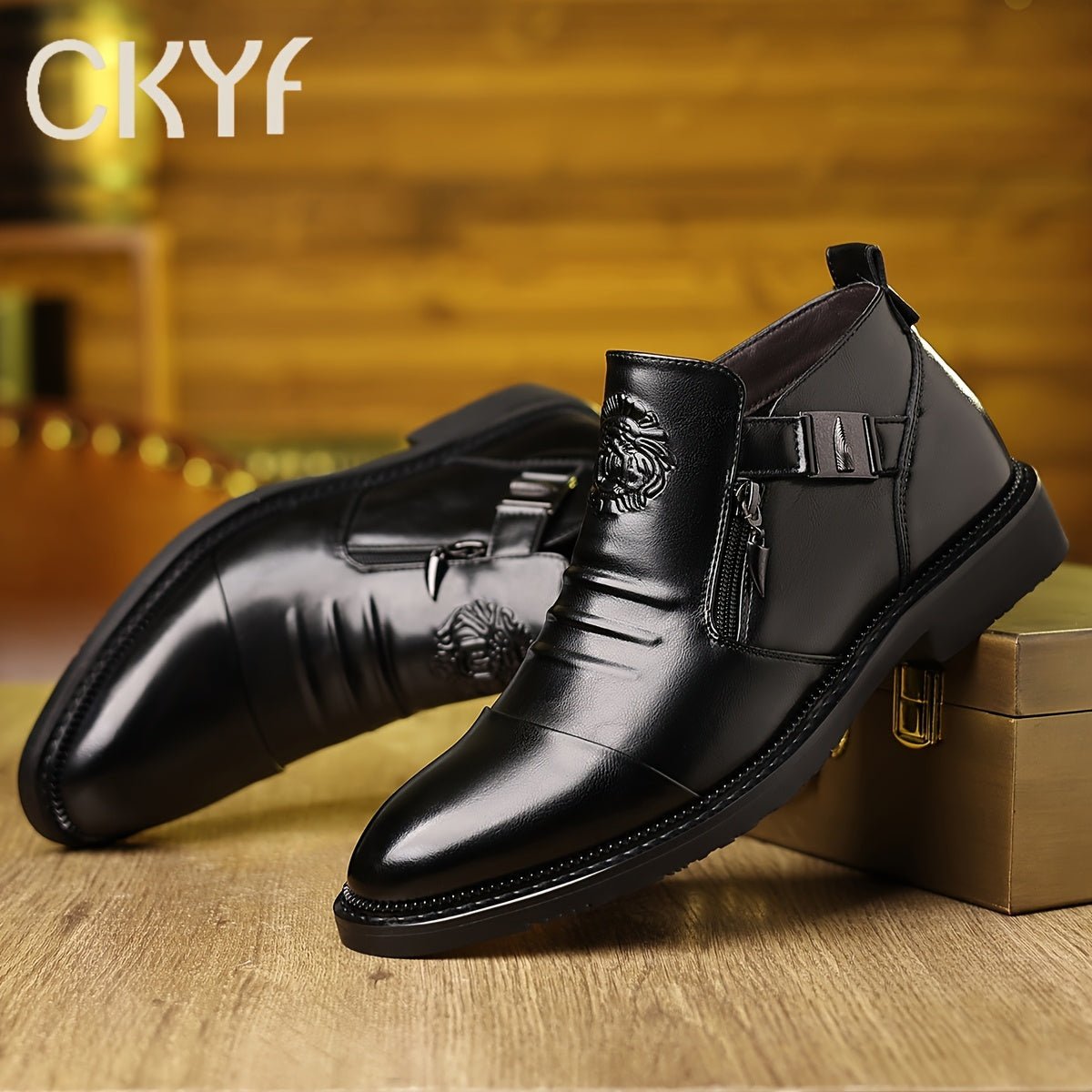 Embossed Casual Men's Ankle Boot - product image 8